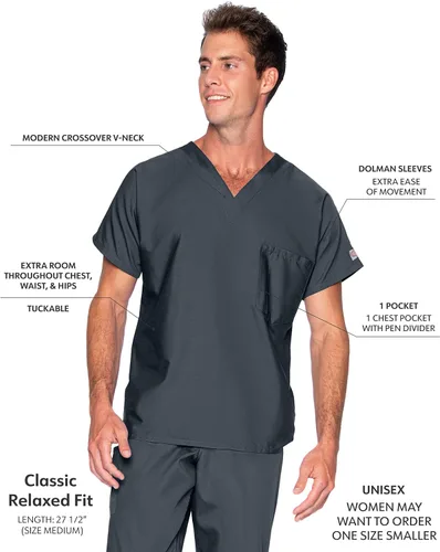 Miniatura 2 de Scrub Zone 71221 - Top unisex con cuello en V