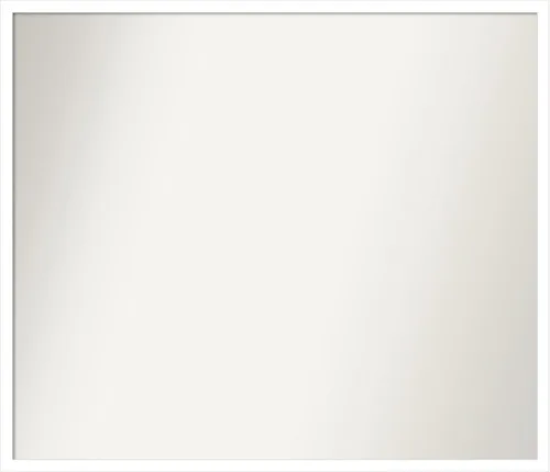 Miniatura 243 de Amanti Art Espejo de baño blanco para sobre el fregadero, 32 x 45 pulgadas, espejo de tocador rectangular blanco esbelto, marco de madera moderno