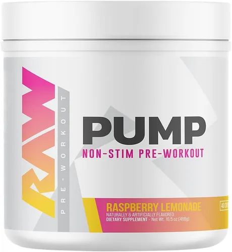 Miniatura 8 de RAW Pump sin estimulantes para preentrenamiento (Mentalidad de Campeón) - Suplemento en polvo con impulsor de óxido nítrico sin estimulantes