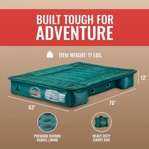 Miniatura 3 de Pittman Outdoors AirBedz Lite PPI PV202C - Colchón inflable de tamaño completo y corto de 6'-6.5' para cama de camión con bomba de aire DC con cable