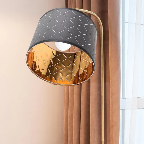 Miniatura 5 de PRETYZOOM Pantalla negra de tambor para lámpara de mesa, lámpara de pie, pantallas medianas para el hogar, cubierta hueca de 13 x 9 pulgadas, araña
