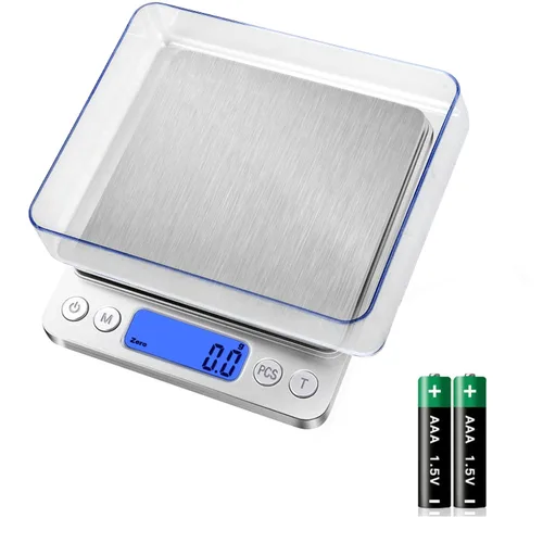 Miniatura 2 de Báscula digital de cocina para alimentos, 105.82 oz/0.00 oz de alta precisión, medidas en gramos y onzas para cocinar, hornear, joyas, función
