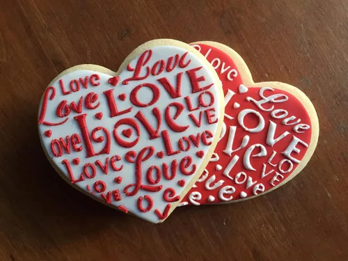 Miniatura 5 de Plantilla de galletas y manualidades Love Saying de Designer Stencils