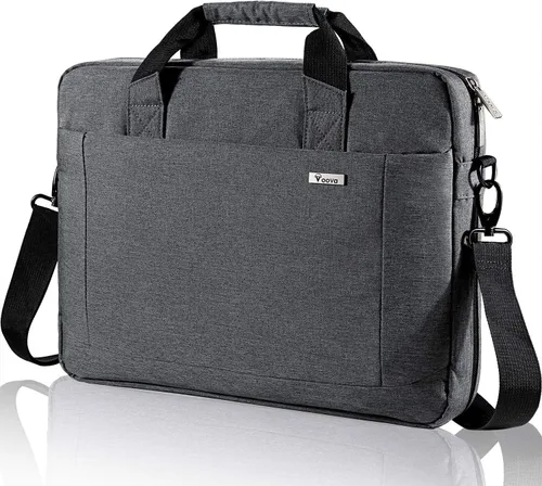 Miniatura 12 de Voova - Bolso para laptop de 15, 15.6, 16 pulgadas, funda para computadora con bandolera, maletín expandible impermeable para negocios para hombres