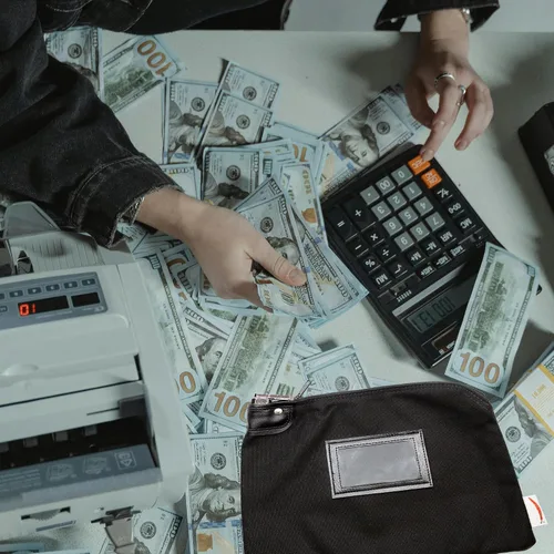 Miniatura 5 de Bolsa de banco con bloqueo de lona con llave de seguridad (negro)