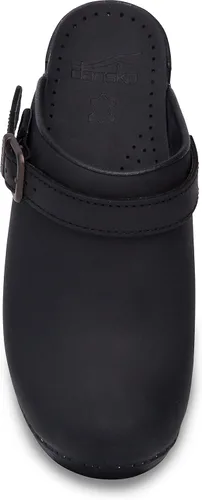 Miniatura 2 de Dansko Zuecos Ingrid con espalda abierta para mujer, marrón (Antique Brown Oiled), 36 M EU