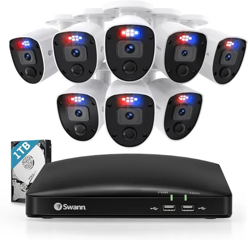 Miniatura 8 de Swann Cámara Bullet 1080p (complemento) - Cámara de seguridad con cable de alta resolución con visión nocturna y tecnología de sensor