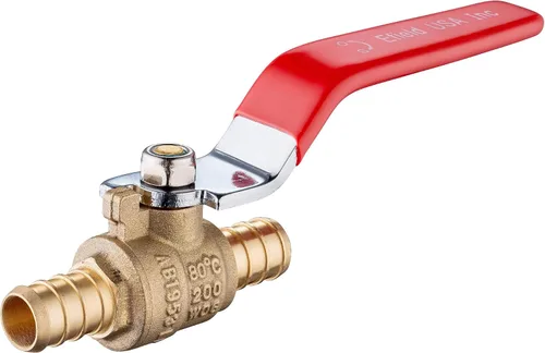 Miniatura 2 de EFIELD Pex-b Tubos con certificación NSF azul y rojo de 1/2 pulgada, 2 x 100 pies (200 pies) de longitud y 4 válvulas de bola de cierre Pex de 1/2