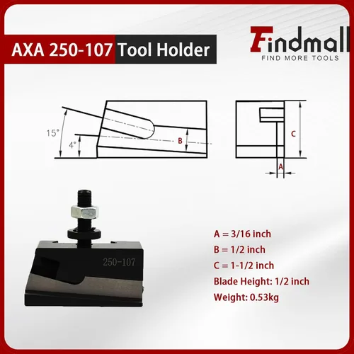 Miniatura 7 de findmall AXA #7 250-107 Soporte universal de hoja de separación CNC Torno Cambio rápido