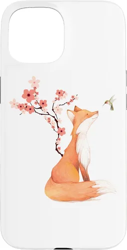 Miniatura 6 de The Cute Fox and Hummingbird Cherry Blossom Flower Present Case for iPhone 17