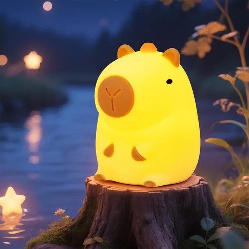 Miniatura 15 de Luz nocturna para niños, luz nocturna LED de silicona regulable recargable con 7 colores, lámpara de noche para guardería de bebé, lámpara táctil