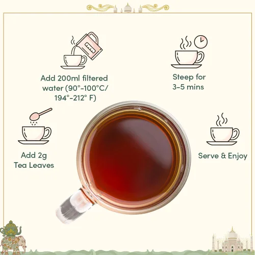 Miniatura 6 de VAHDAM, Weekend In Taj Mahal Tea Gift Set Travel Edition Caja de regalo 8 variedades - Chai, negro, té de hierbas Sin gluten, sin OGM Regalos