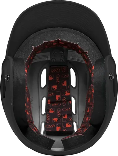 Miniatura 3 de Rawlings Casco de bateo de béisbol R16 Velo Mate Tamaños JR y SR Varios colores Negro mate