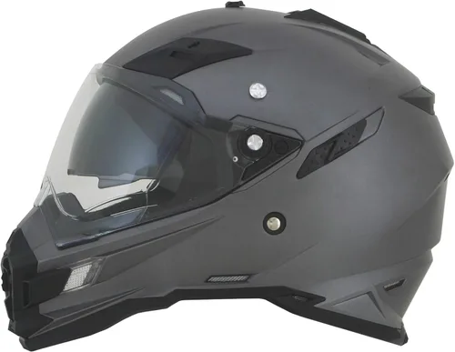 Miniatura 4 de GMAX FX-41DS - Casco de motocicleta unisex para adultos, estilo de máscara completa, M, Gris escarcha