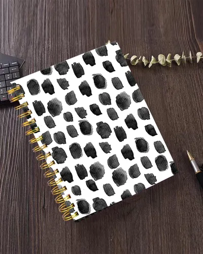 Miniatura 5 de Cuaderno de espiral iampanda, encuadernación fuerte de doble alambre con papel premium para mujeres y niñas, lindo cuaderno/diario de 60 hojas A5