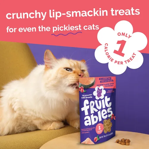 Miniatura 7 de Sorpresas crujientes de frutas para gatos Saludables sorpresas para gatos con ingredientes limitados Bajas en calorías 2.5 onzas