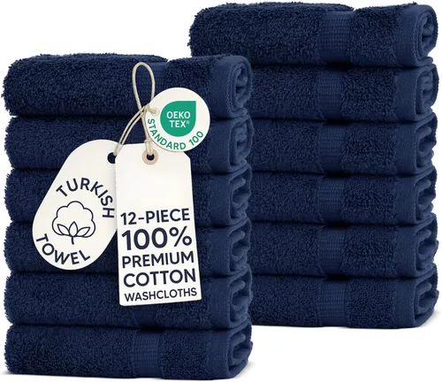 Miniatura 7 de Chakir Turkish Linens - Toallas turcas de 100% algodón, suaves y absorbentes (4 paños, color gris)