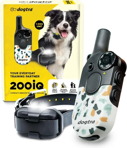 Miniatura 13 de Dogtra 200iQ Collar E de entrenamiento remoto – 100 niveles, tono, vibración, rango de 1/2 milla – Compacto, impermeable, control con una sola mano