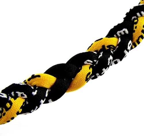 Miniatura 16 de MapofBeauty Dos colores moda tres trenzado cuerda Tornado collar
