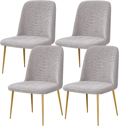 Miniatura 29 de Gollense Fundas de silla con respaldo curvado para comedor, fundas modernas de mediados de siglo, protector de asiento de silla semicírculo