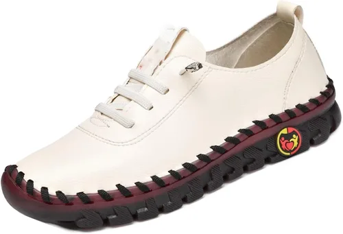 Ortho Stride Plus Zapatos para mujer, zapatos ortopédicos suaves, zapatos planos antideslizantes de cabeza redonda, zapatos planos de cuero suave