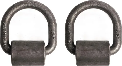 Hi Gear - Correa de trinquete para camión, remolque, de 5/8 pulgadas, 18000 libras, con anilla en D, para amarrar carga (2)