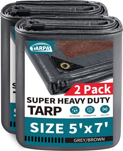 Miniatura 27 de TARPAL Lona súper resistente de 6 x 8 pies, cubierta de lona impermeable de 20 mil, protección UV, lona a prueba de rasgaduras y desgarros