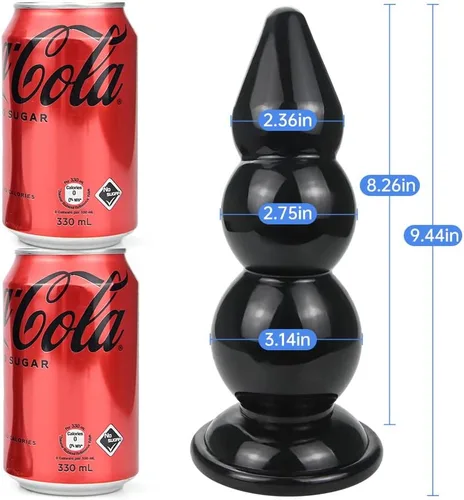 Miniatura 2 de Cuentas anales superlargos y gruesos, tapones anales, con ventosa fuerte, tapón sexual para masaje de próstata, consolador anal, juguete anal