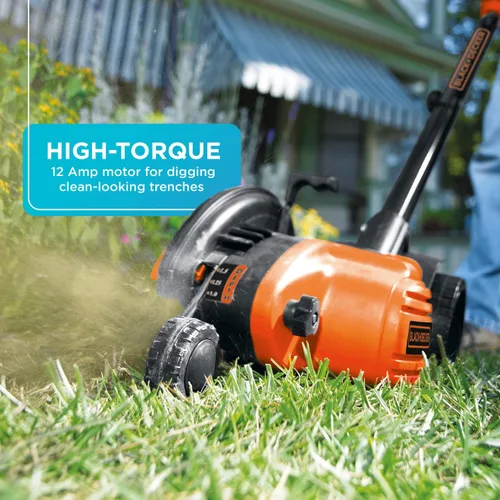 Miniatura 4 de BLACK+DECKER, LE760FF - Cortador y trinchador de paisaje 2 en 1, de 12 amperios