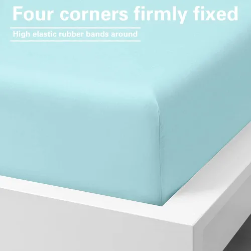 Miniatura 4 de FLXXIE Sábana bajera ajustable individual XL – Sábana inferior – Sábana bajera de microfibra con bolsillo profundo de hasta 15 pulgadas – Suave