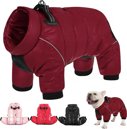 AOFITEE - Abrigo para perros, impermeable, chaqueta para invierno, cálido traje completo para perros, abrigo de invierno para perros pequeños,