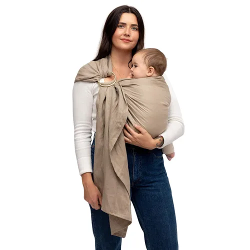 Miniatura 14 de WildBird - Portabebés de Anilla - 0-36 meses (hasta 35 libras) - Estándar (74") Anilla Acadian y Bronce - Transporte frontal, cadera o espalda