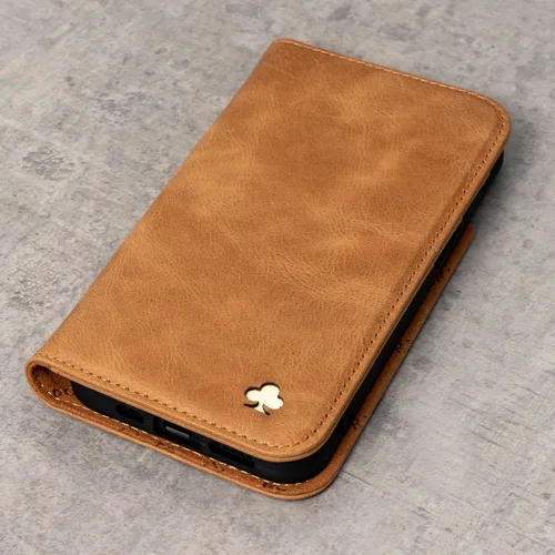 Miniatura 7 de Porter Riley - Funda de cuero para Samsung Galaxy S22. Funda de piel auténtica con soporte, cartera/cubierta (bronceado)