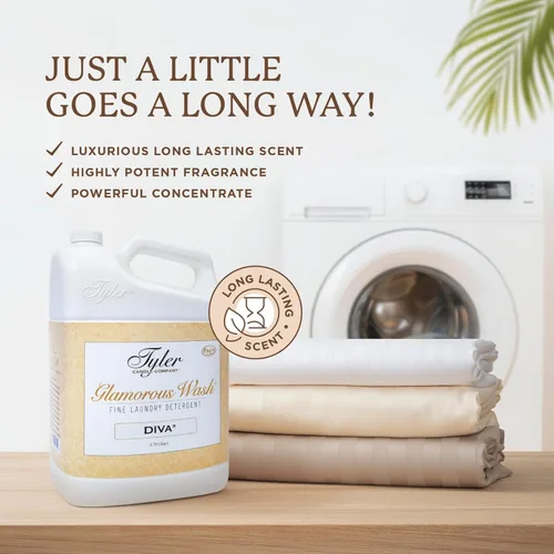 Miniatura 3 de KINARA Tyler Diva Glamorous Wash - Detergente líquido para ropa, paquete con bolígrafo removedor de manchas, bolsita perfumada fresca, detergente