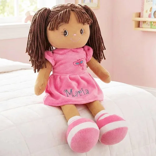 Miniatura 11 de DIBSIES - Muñeca abrazable con mariposa personalizada - 15 pulgadas (Rojo)