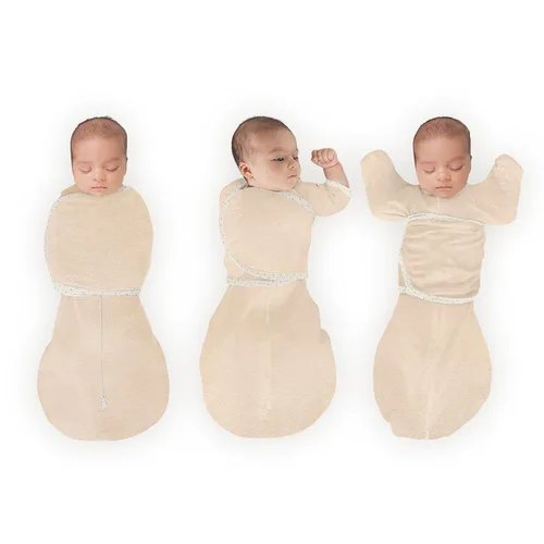 SwaddleDesigns Saco Omni Swaddle de 6 vías con Brazos Arriba para recién nacido, más opciones para calmar el reflejo de sobresalto, mejora el sueño,