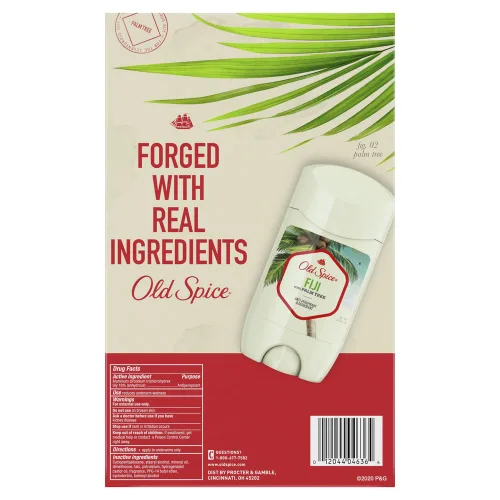 Miniatura 2 de Old Spice Antitranspirante y desodorante para hombres, Fiji con aroma a palmera inspirado en la naturaleza, 2.6 onzas (paquete de 4)