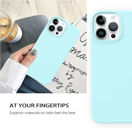 Miniatura 372 de GUAGUA Funda compatible con iPhone 17 Pro Max de 6.9 pulgadas, silicona líquida, goma de gel suave, delgada, forro de microfibra delgada