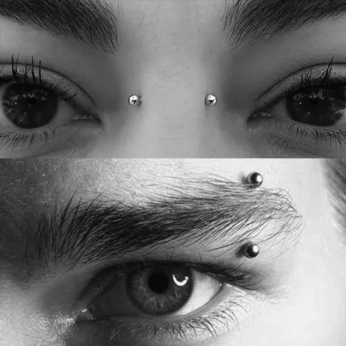 Miniatura 5 de MODRSA Rook - Piercing para mujer, aretes para cejas, acero quirúrgico, joyería vertical para labret de 0.63 onzas, 0.49 oz, barra curvada, Snug