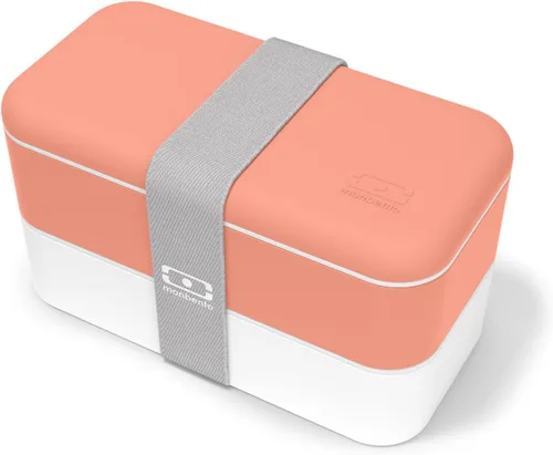 Miniatura 11 de Monbento - Caja Bento Adulto MB Original con diseño de fresa - 2 Compartimentos a Prueba de Fugas - Lonchera Apilable Ideal para Rosa