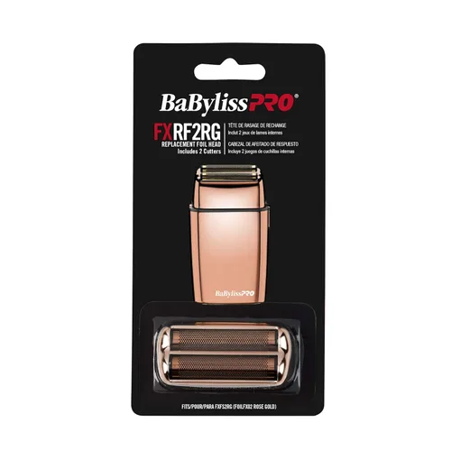 Miniatura 2 de BaBylissPRO Lámina y cortador de repuesto para máquinas de afeitar MetalFX de doble hoja Oro rosado
