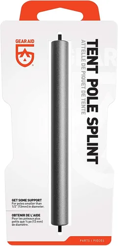 Miniatura 5 de GEAR AID Férula para poste de tienda, manga de reparación de poste de tienda de aluminio, pieza de repuesto para postes de tienda rotos o doblados