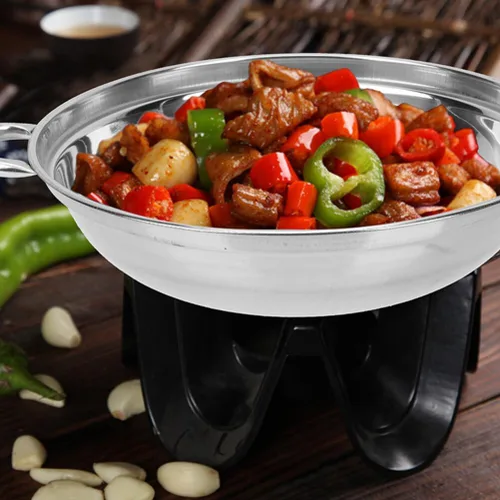 Miniatura 8 de Kichvoe Juego de ollas de cocina de acero inoxidable con asas dobles de 9.44 pulgadas, olla multiusos para cocinar platos calientes y mariscos