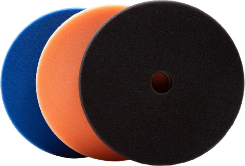 Miniatura 10 de Lake Country Almohadilla de Pulido de Espuma Azul HDO de 6.5" de Servicio Pesado (Paquete de 1) – Almohadilla de Pulido Orbital Premium de Servicio