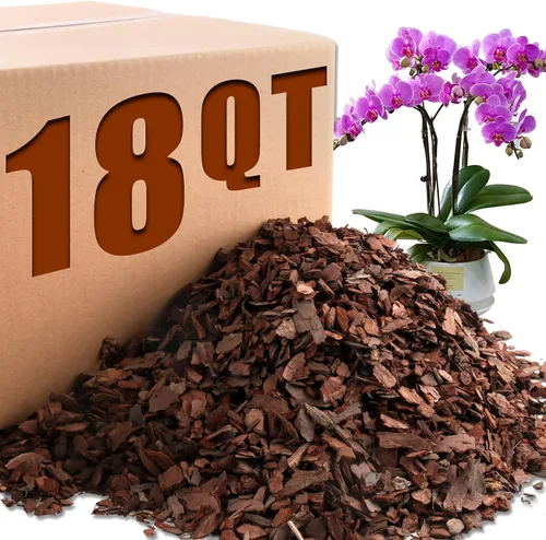 Miniatura 7 de AVALUTION Corteza para macetas de orquídeas: corteza de orquídea orgánica de 3 cuartos para plantas, todos los chips de madera de corteza de pino