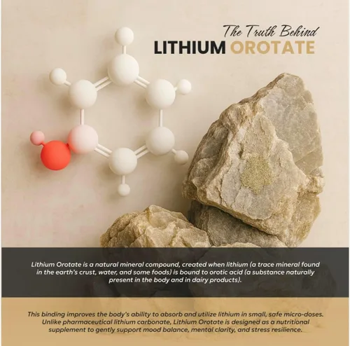 Miniatura 8 de Gomitas de Orotate de litio de 5 mg, suplemento de litio de microdosis prémium para un equilibrio y concentración tranquilos, sabor natural a