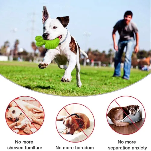 Miniatura 3 de Pamlulu Juguetes masticables para perros, cepillo de dientes para limpieza dental para perros pequeños, medianos y grandes, juguetes chirriantes