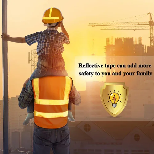 Miniatura 5 de Cinta de seguridad reflectante, tiras reflectantes amarillas de 1/2 pulgada x 45 pies, cinta reflectante impermeable de alta viscosidad para Amarillo