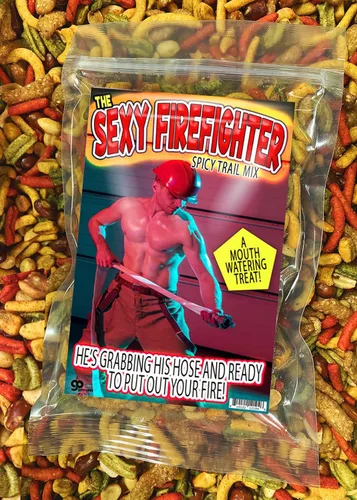 Miniatura 3 de Sexy Firefighter Trail Mix – Regalos de bombero para hombres – Ideas de regalo temáticas de bomberos – Regalos de bomberos para hombres adultos