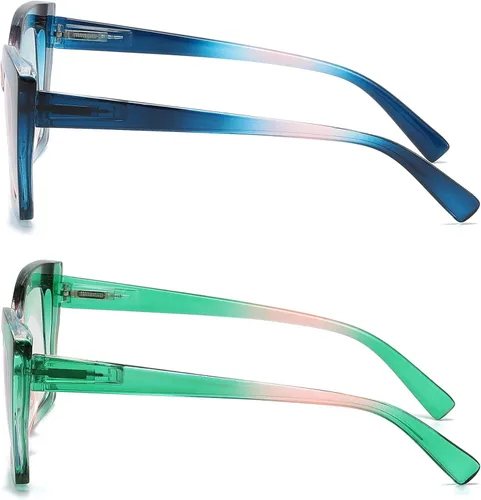Miniatura 6 de Gafas de lectura de gran tamaño para mujer, ojo de gato, lector de computadora con bisagra de resorte